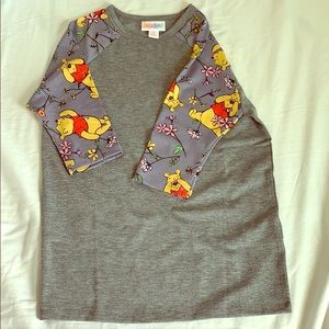 Lularoe girls size 6 half sleeve poo bear